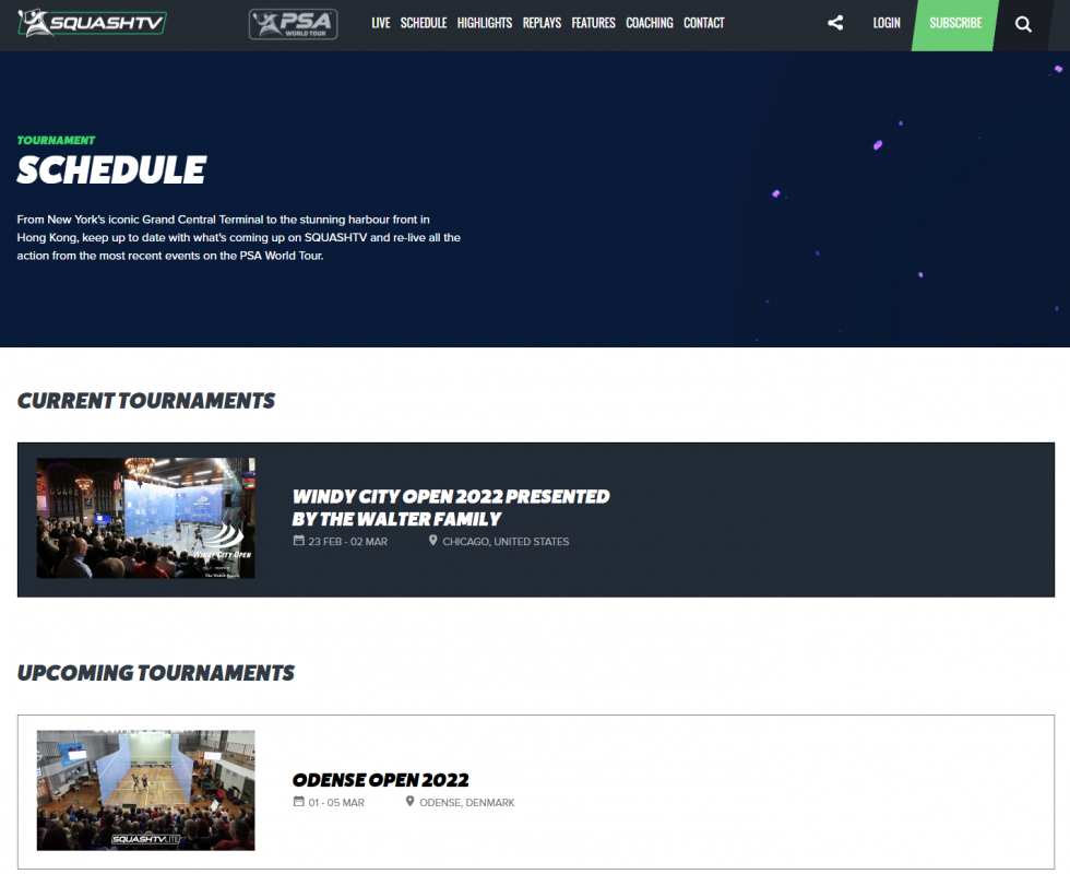 SQUASHTV Odense Open 2022 Odense Squash Club